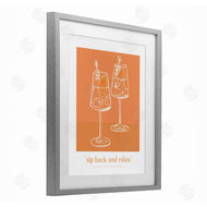 Lettered and Lined | Sit Back & Relax Orange