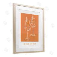 Lettered and Lined | Sit Back & Relax Orange