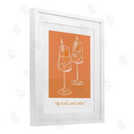 Lettered and Lined | Sit Back & Relax Orange