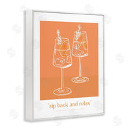 Lettered and Lined | Sit Back & Relax Orange