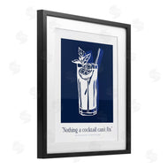 Lettered and Lined | Nothing Cocktail Can't Fix Navy