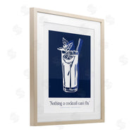Lettered and Lined | Nothing Cocktail Can't Fix Navy