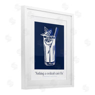 Lettered and Lined | Nothing Cocktail Can't Fix Navy
