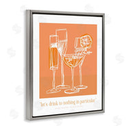 Lettered and Lined | Orange Drink Toast Phrase