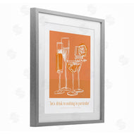Lettered and Lined | Orange Drink Toast Phrase