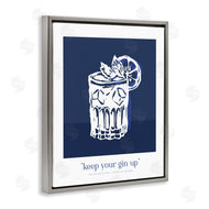 Lettered and Lined | Navy Keep Your Gin Up