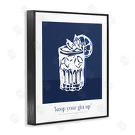 Lettered and Lined | Navy Keep Your Gin Up