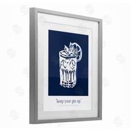 Lettered and Lined | Navy Keep Your Gin Up