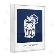 Lettered and Lined | Navy Keep Your Gin Up