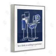 Lettered and Lined | Blue Drink Toast Phrase