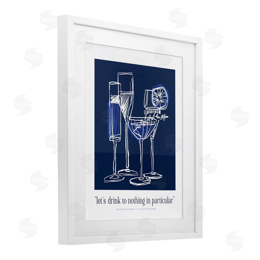 Lettered and Lined | Blue Drink Toast Phrase