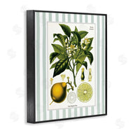 Lettered and Lined | Lemon Plant Green Stripes