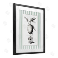 Lettered and Lined | Vintage Citrus Green Stripes