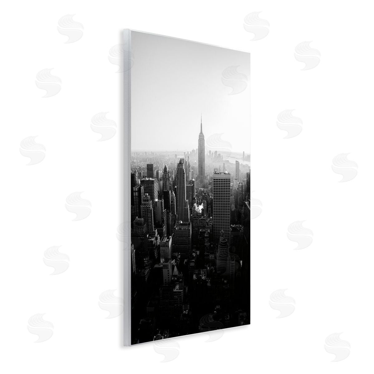 Aledanda Empire Building in Monochrome Canvas Wall Art Print