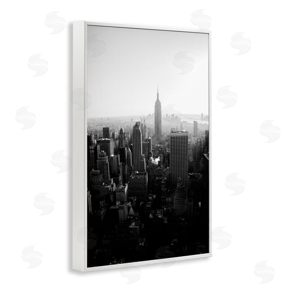 Aledanda Empire Building in Monochrome Canvas Wall Art Print