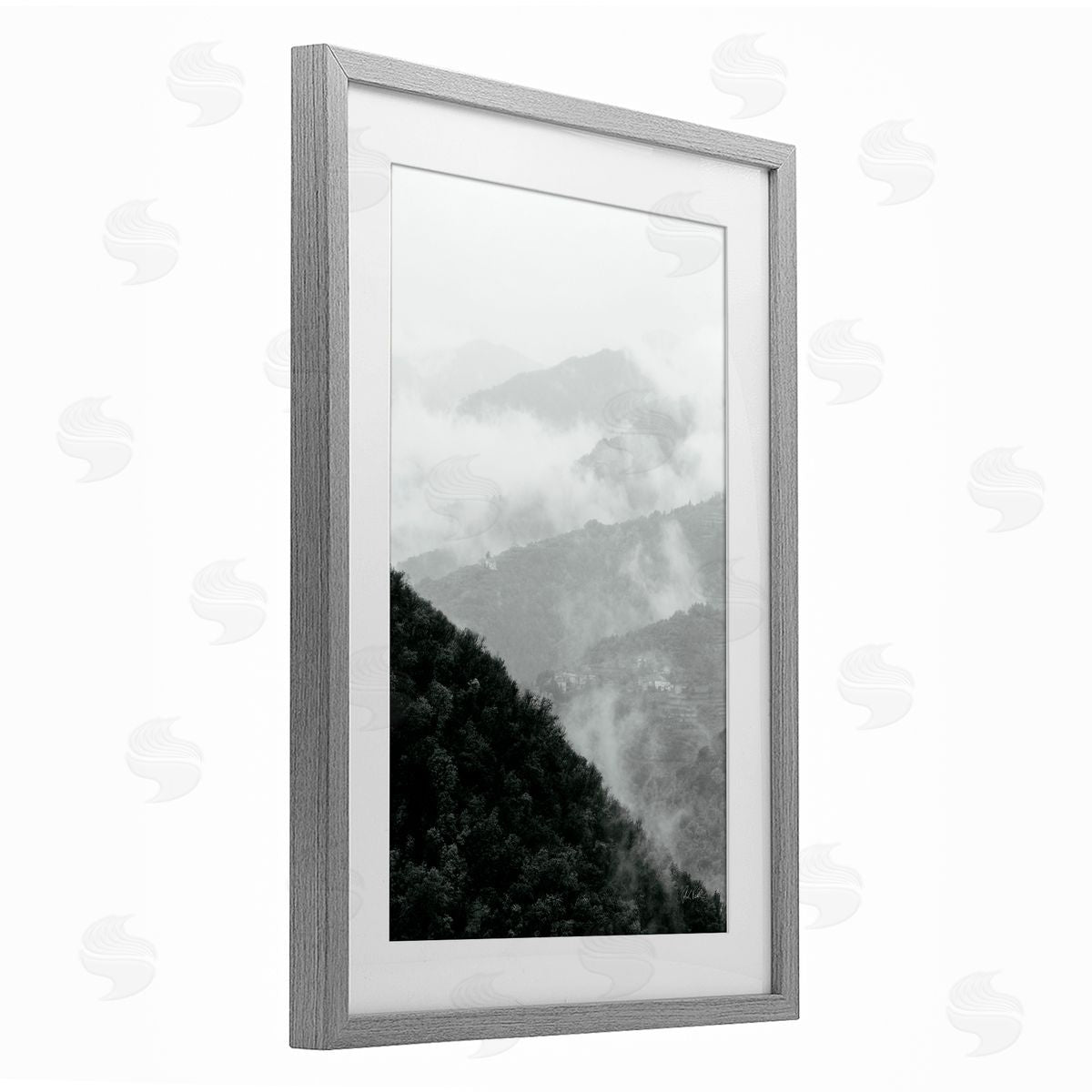Deborah Revell Morning Mist Forest Canvas Wall Art Print