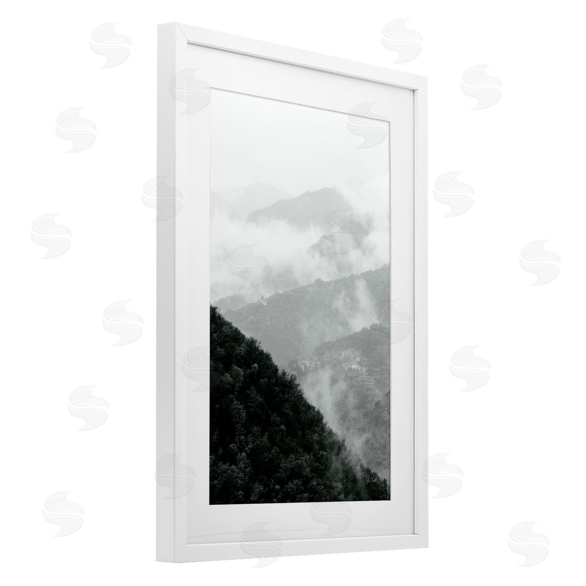 Deborah Revell Morning Mist Forest Canvas Wall Art Print