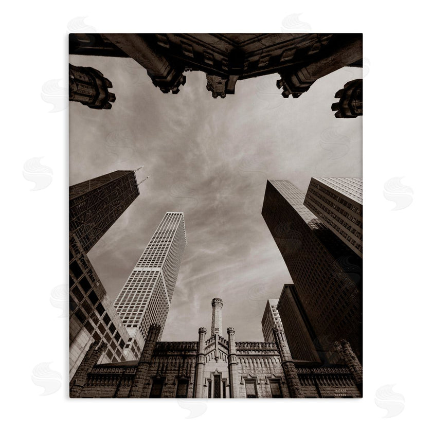 Nathan Larson | Chicago Skyline Worm's Eye View