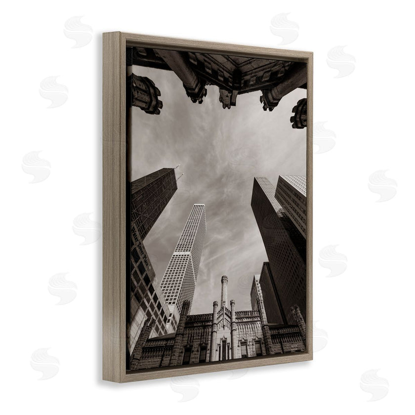 Nathan Larson | Chicago Skyline Worm's Eye View