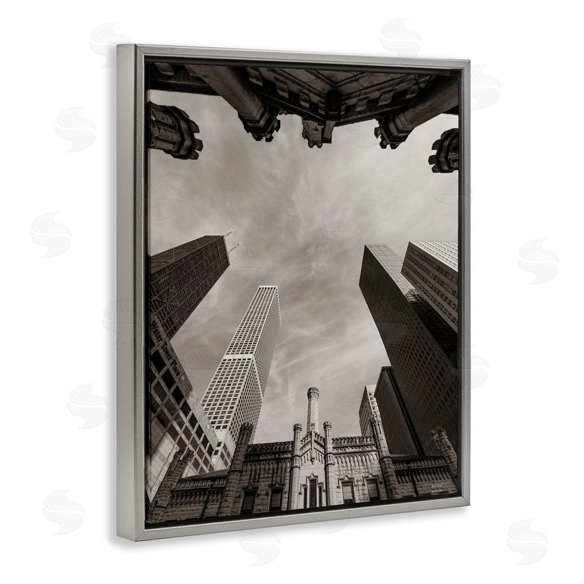 Nathan Larson | Chicago Skyline Worm's Eye View