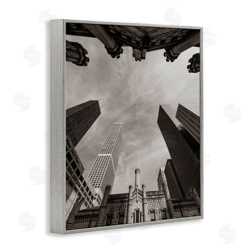 Nathan Larson | Chicago Skyline Worm's Eye View