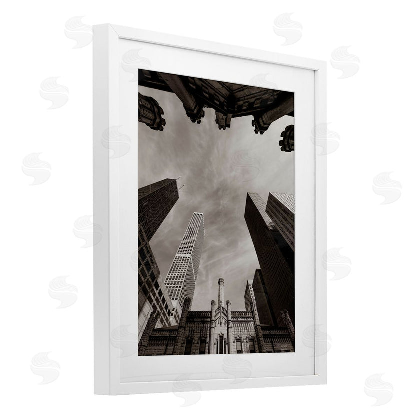 Nathan Larson | Chicago Skyline Worm's Eye View