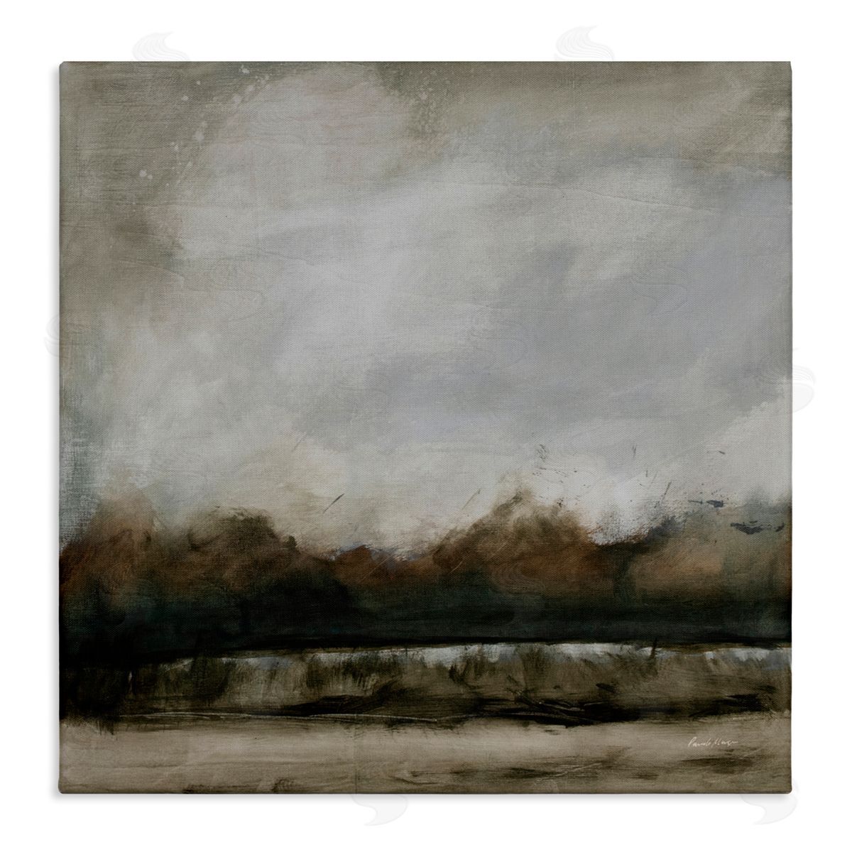 Pamela Munger Along The Canal Landscape Canvas Wall Art Print