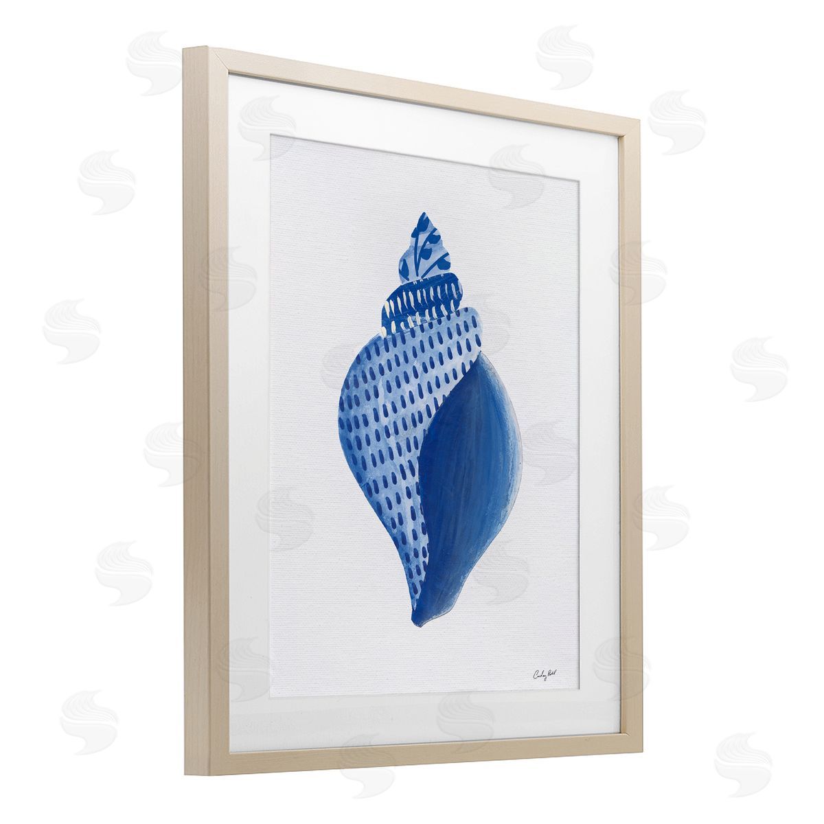 Courtney Prahl Chinoiserie Conch Shell Canvas Wall Art Print