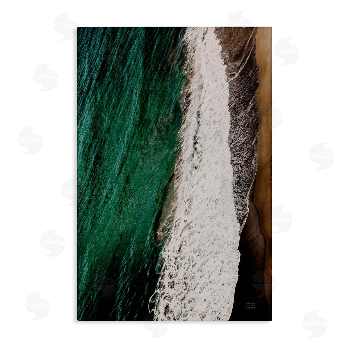 Nathan Larson Move Gently Coastline Canvas Wall Art Print