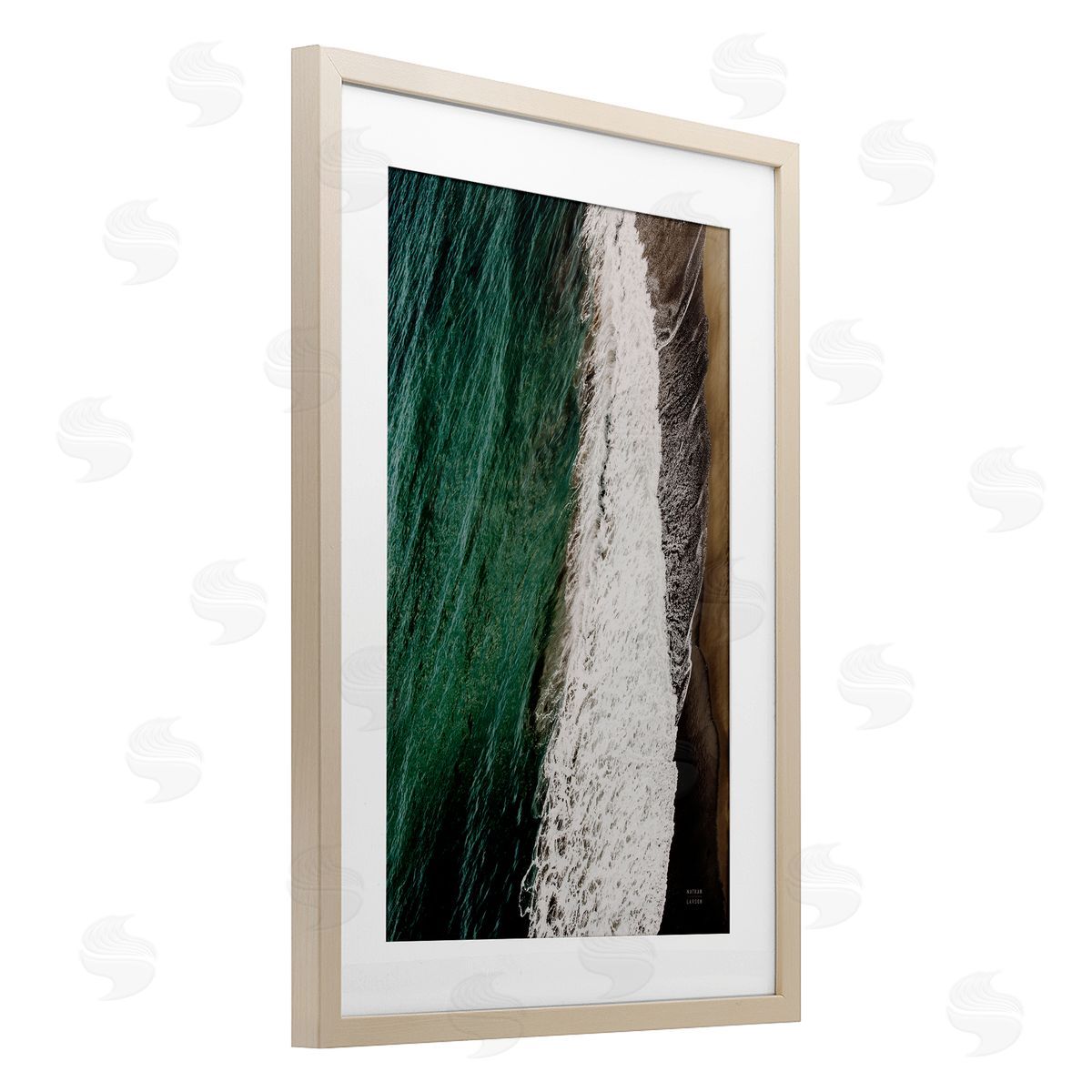Nathan Larson Move Gently Coastline Canvas Wall Art Print