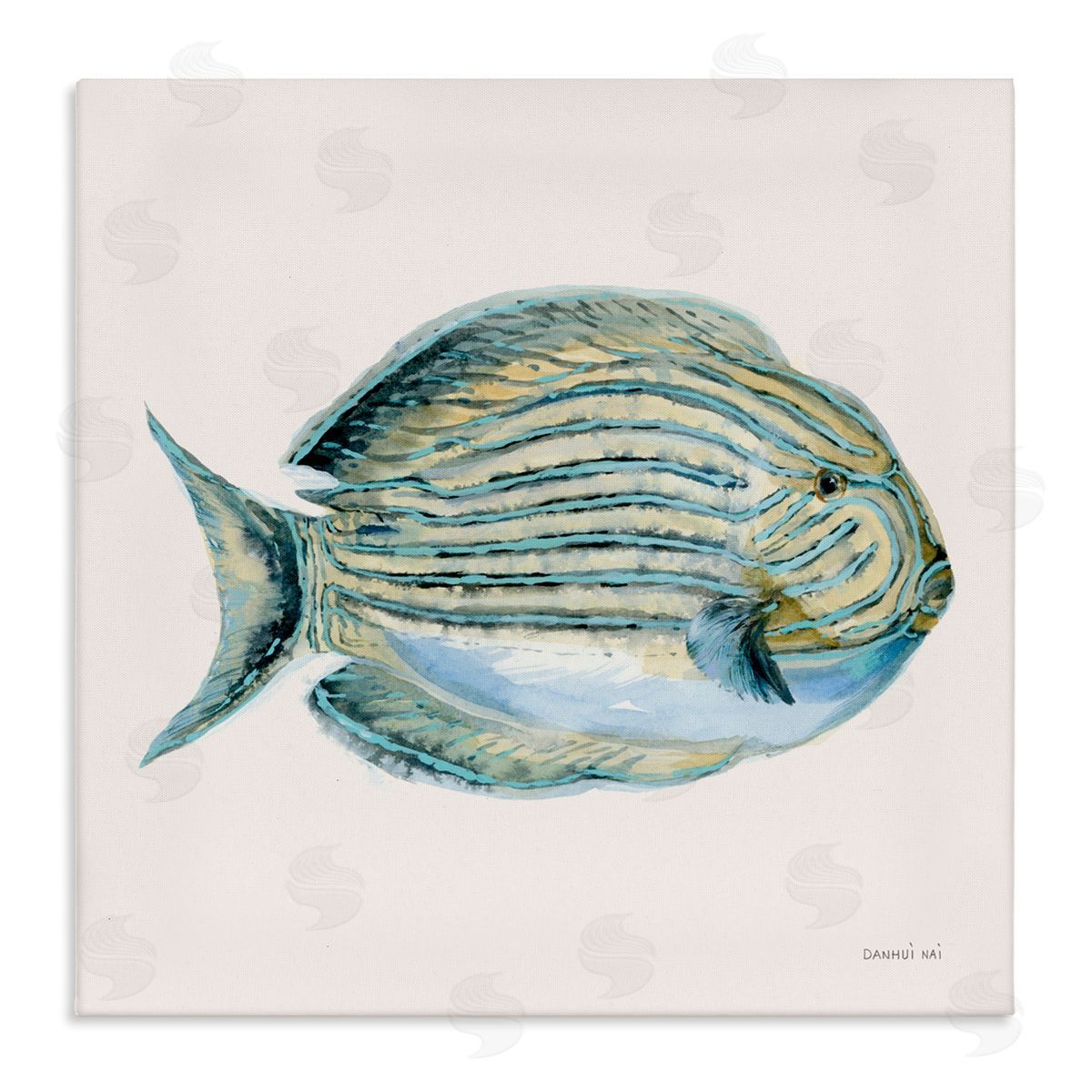 Danhui Nai Coastal Bliss Fish Canvas Wall Art Print