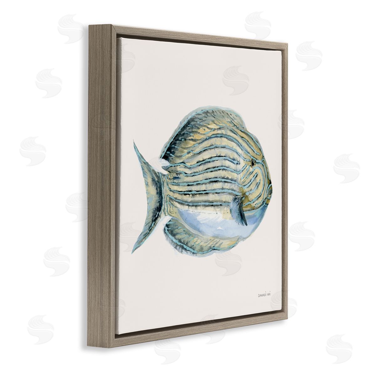 Danhui Nai Coastal Bliss Fish Canvas Wall Art Print