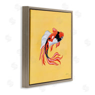 Yvette St. Amant | Colorful Koi on Yellow