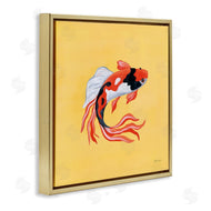 Yvette St. Amant | Colorful Koi on Yellow