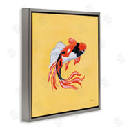 Yvette St. Amant | Colorful Koi on Yellow