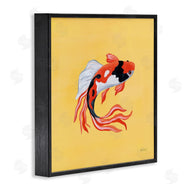 Yvette St. Amant | Colorful Koi on Yellow
