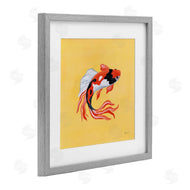 Yvette St. Amant | Colorful Koi on Yellow