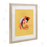 Yvette St. Amant | Colorful Koi on Yellow