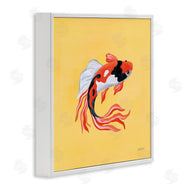 Yvette St. Amant | Colorful Koi on Yellow
