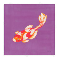 Yvette St. Amant | Colorful Koi on Purple