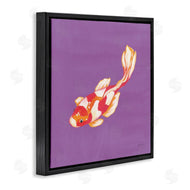 Yvette St. Amant | Colorful Koi on Purple