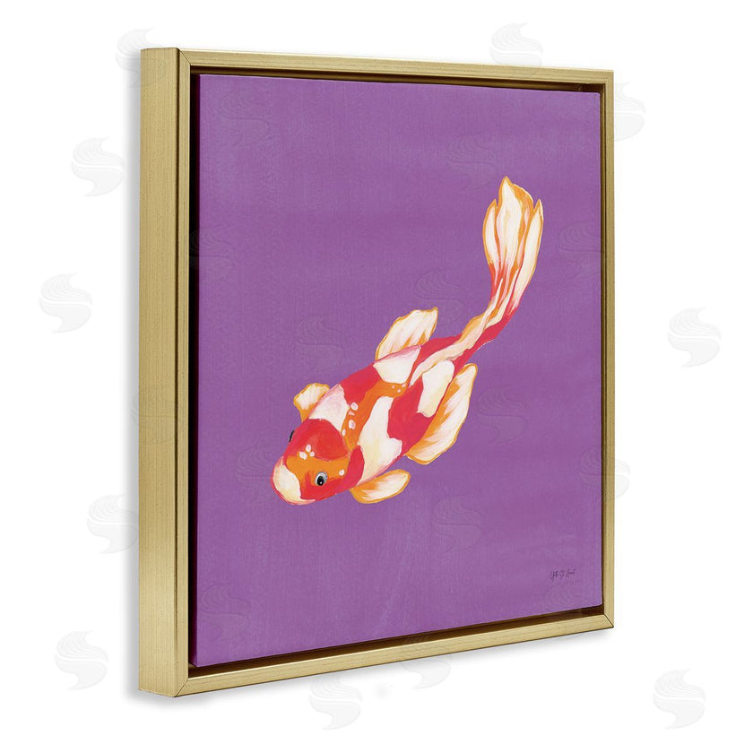 Yvette St. Amant | Colorful Koi on Purple