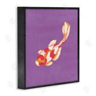 Yvette St. Amant | Colorful Koi on Purple