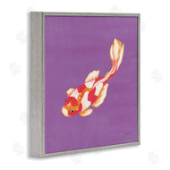 Yvette St. Amant | Colorful Koi on Purple