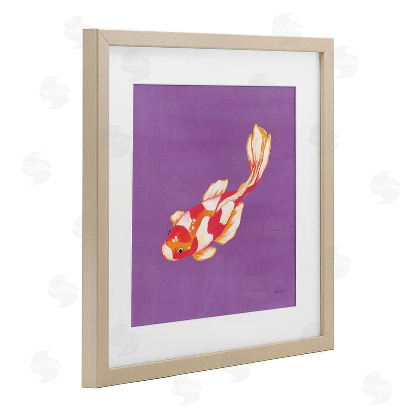 Yvette St. Amant | Colorful Koi on Purple