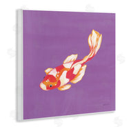 Yvette St. Amant | Colorful Koi on Purple