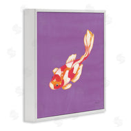 Yvette St. Amant | Colorful Koi on Purple