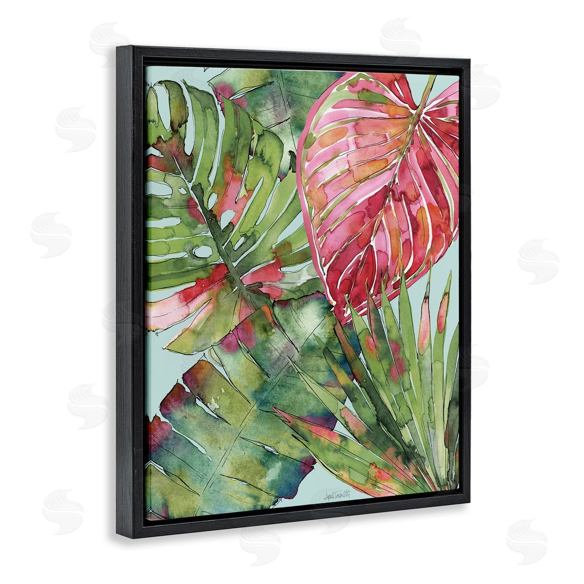 Anne Tavoletti Leafy Palm Springs Canvas Wall Art Print