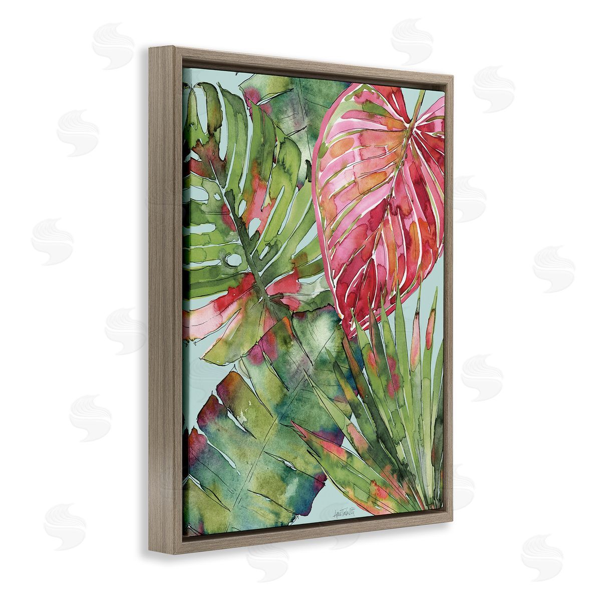 Anne Tavoletti Leafy Palm Springs Canvas Wall Art Print