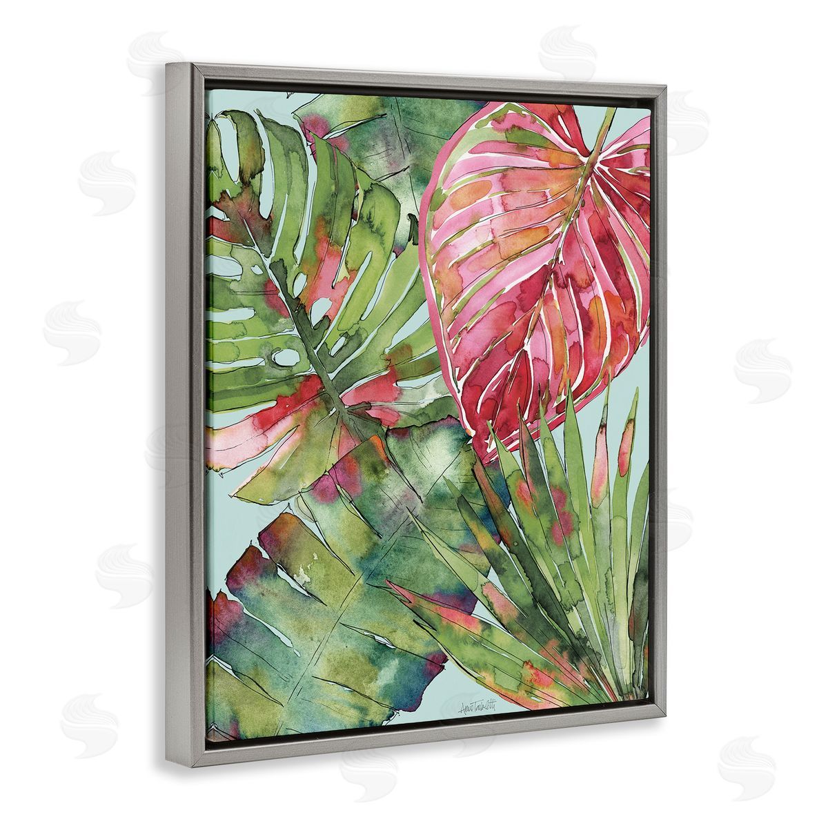 Anne Tavoletti Leafy Palm Springs Canvas Wall Art Print